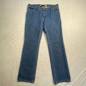 Harley Davidson Jeans Womens 12 Tall Blue Denim Inseam 33 Cotton